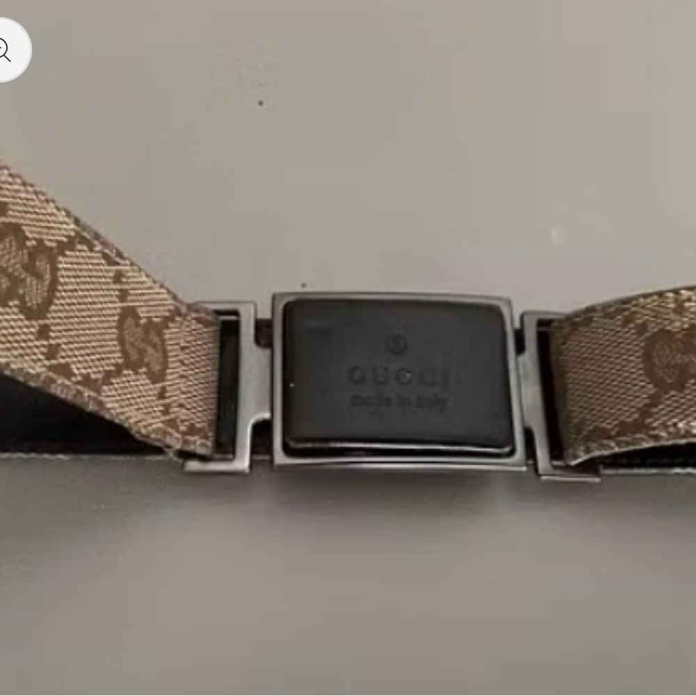 Gucci Beige and Brown Belt